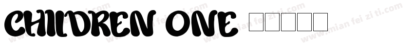 children one字体转换